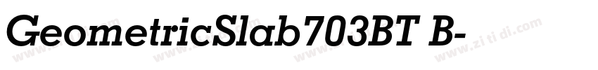 GeometricSlab703BT B字体转换